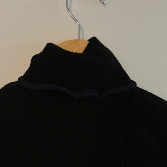 ACNE STUDIO Fitted Turtleneck Brick Ribbed Wool Sweater - Large - Picture 5 of 9